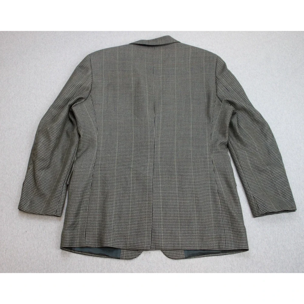 Jos A Bank Blazer‎ Men's Size 41R 100% Wool Houndstooth Executive Collection